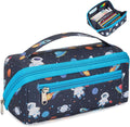 Large Pencil Case for Boys, Durable Pencil Pouch for School, Wide Opening Soft by BrainyBees