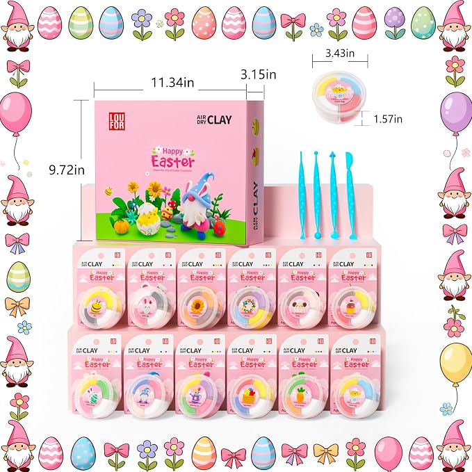 Loufor Air Dry Clay Kits Easter - Image 6