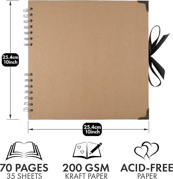 Bstorify 10 x 10 Inches Scrapbook Album - Image 2