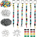 BIGCOMER 568Pcs DIY Bead Keychain Making Kit – Alphabet Letter Beads & Key by Unknown