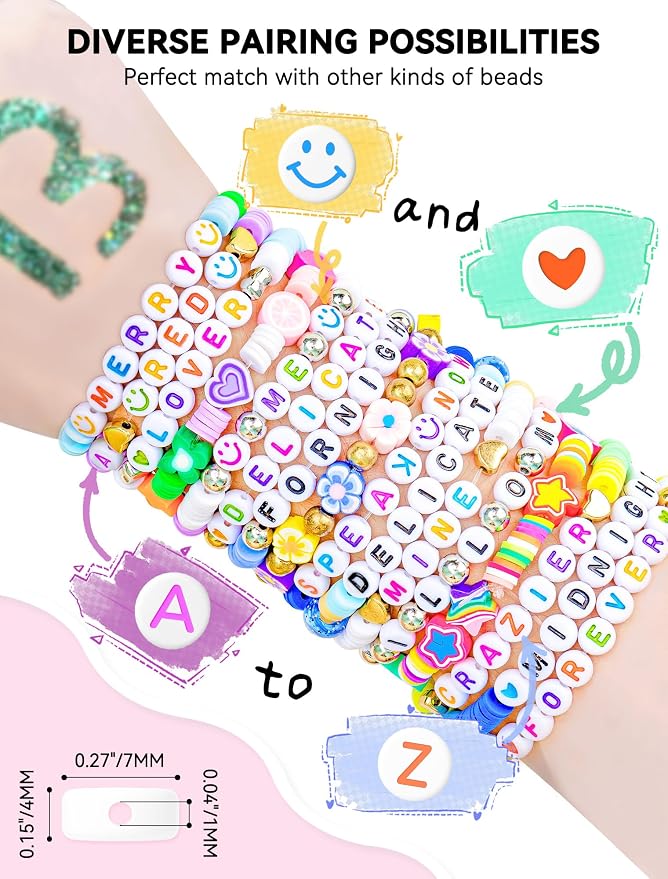 ARTDOT 1400 Pieces Letter Beads - Image 4