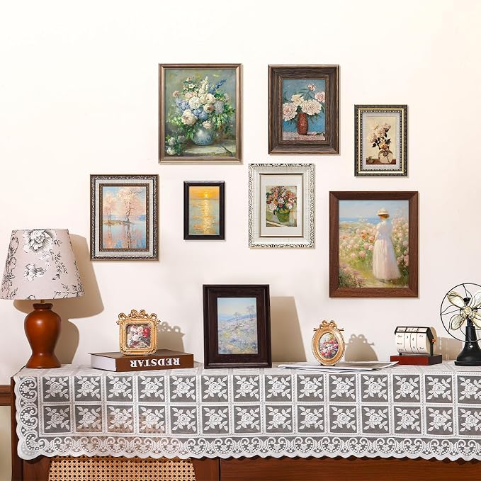 Qunclay 10 Pack Vintage Picture Frames - Image 3