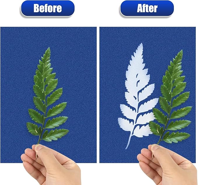 Sun Print Paper Kit Cyanotype Paper, 60 Sheets Cyanotype Papers - Image 4