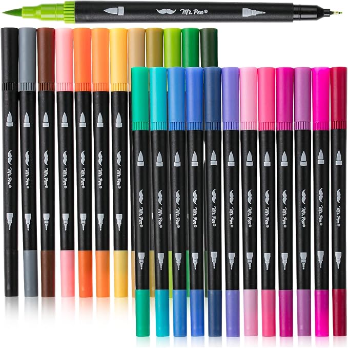 Mr. Pen- Dual Tip Brush Pens by MrPen