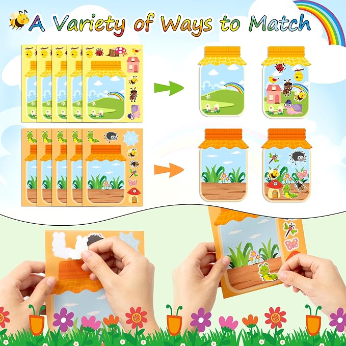CY2SIDE Spring Bugs Jar Scene Stickers - Image 3