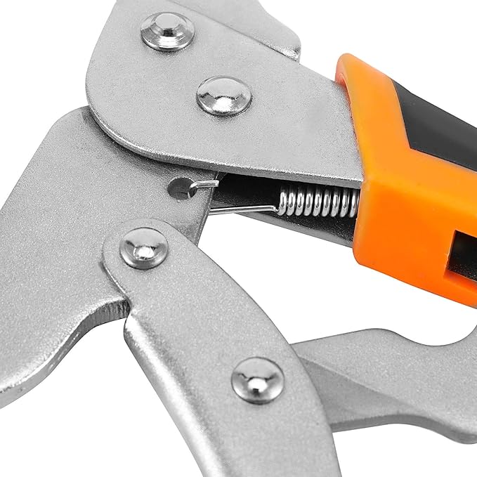 ZOENHOU 4 Pack 6 Inch C Clamp Locking Plier with Swivel Pads and Rubber Handle, C Type Adjustable Vise Grip Locking Pliers, Weldingc C Clamp Plier for Metal DIY Woodworking