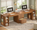 SEDETA Fluted 96.5" Computer Desk by SEDETA