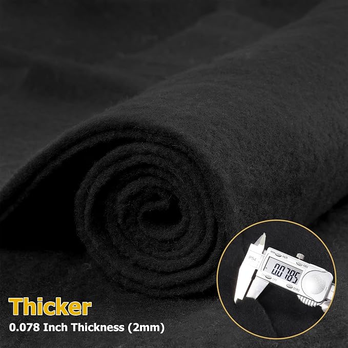 45" x 39" Wool Felt Fabric, Pure Merino Felt Fabric - Image 3