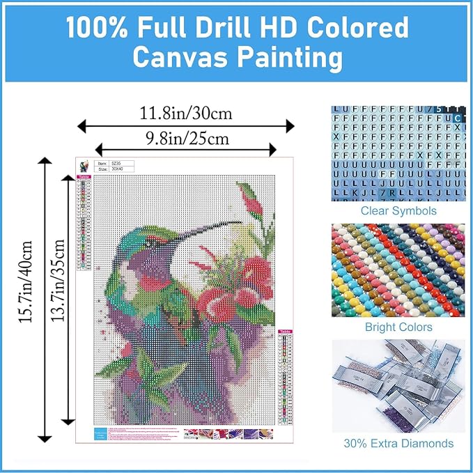 Ausanrl Hummingbird Diamond Painting Kits - Image 4