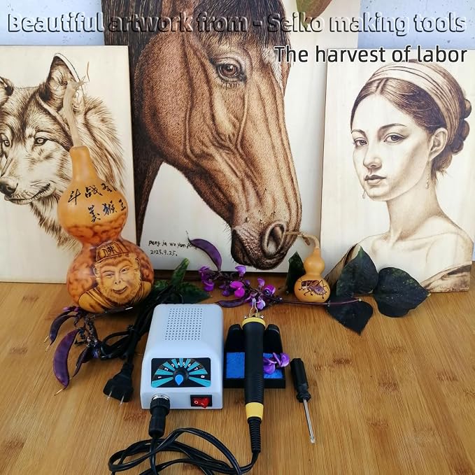 FIRElood LH20 Wood Burning Kit, Wood Burning Tool, Adjustable Temperature Wood - Image 6
