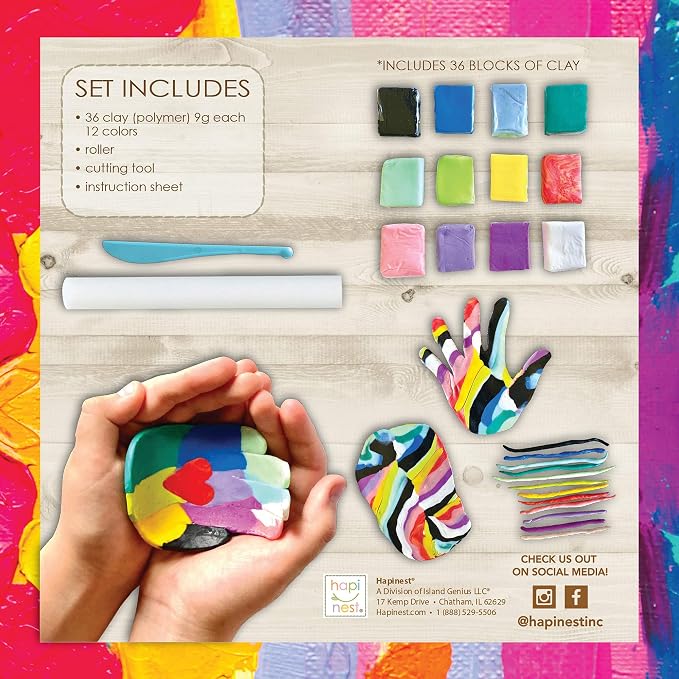 Hapinest Make Your Own Clay Handprint Bowl Kit - Image 3