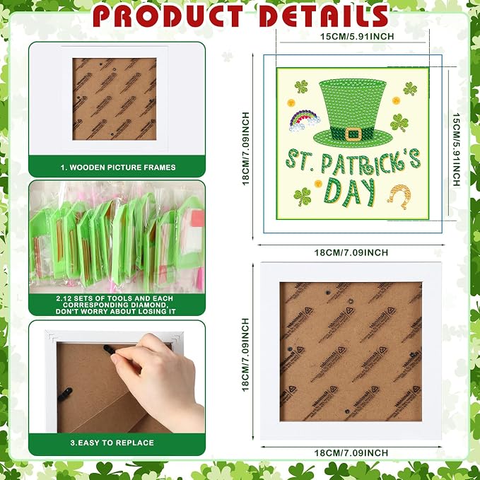 Trandraft 13 Pcs Summer Fall Seasonal Diamond Art Kits - Image 3