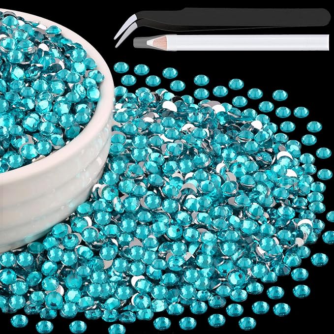 6000PCS 4mm Resin Rhinestones Bulk by BELLEBOOST
