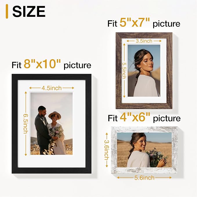 Vittanly 15 Pack Picture Frames Collage Wall Decor - Image 3