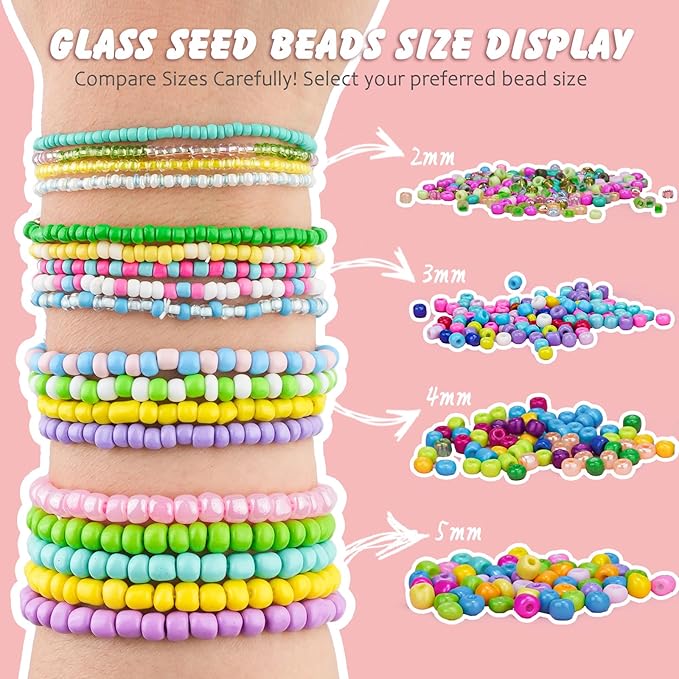 4mm Glass Seed Beads Waist Beads - Image 4
