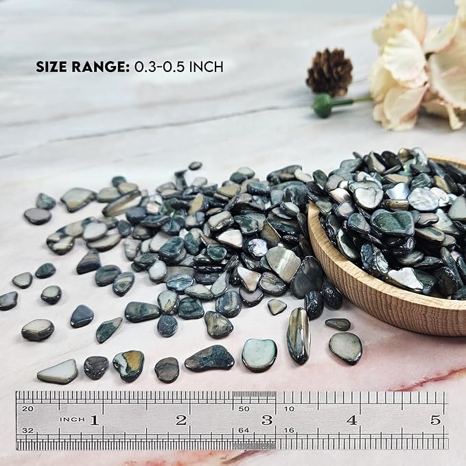 Natural Crushed Shells Chips Irregular Mother of Pearl Seashell Fragments Sea - Image 2