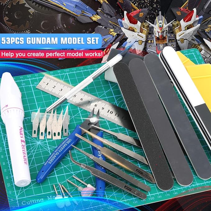 Professional 53 PCS Gundam Model Tools Kit Hobby Building Tools Craft Set - Image 9