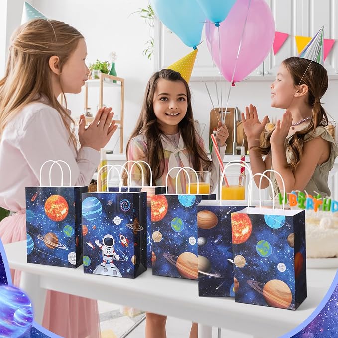 Gaillty 24 Pcs Outer Space Party Favor Bags Galaxy Goodie Gift Bags - Image 5