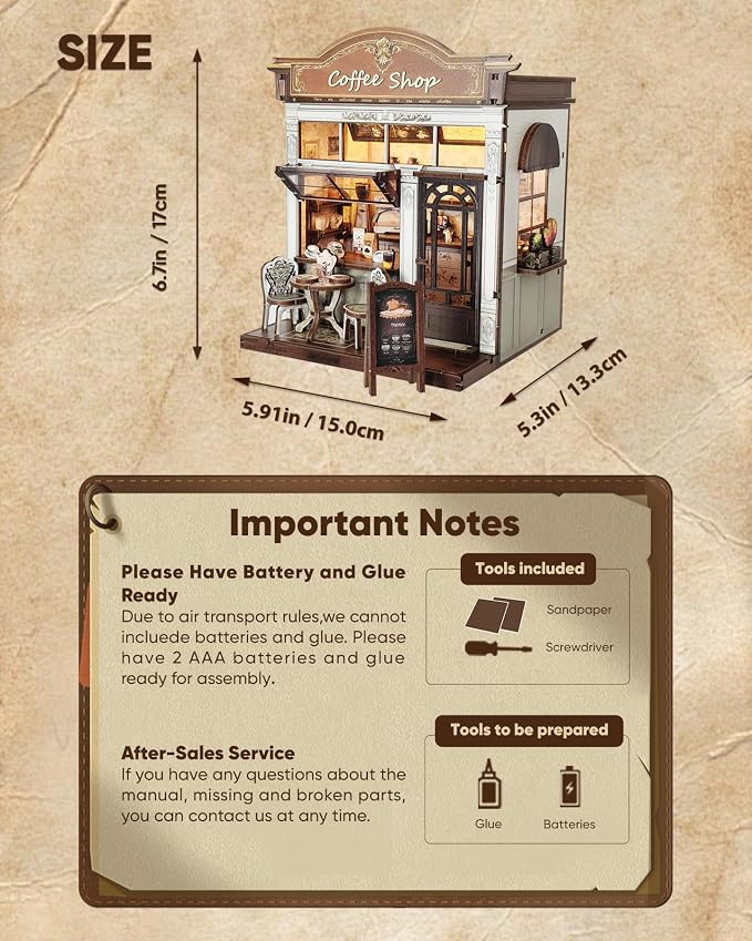 DIY Miniature House Kit, Mini Dollhouse Kit - Image 4