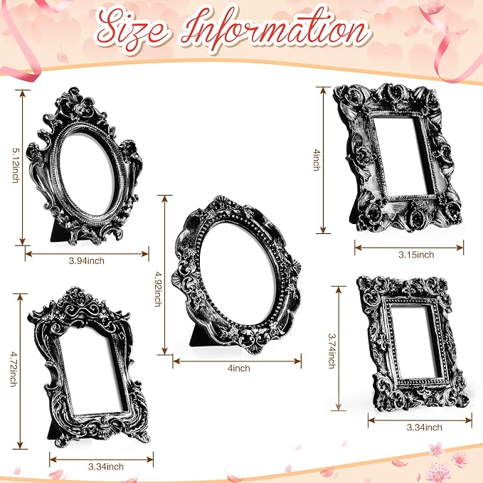 Maitys 15 Pcs Mini Picture Vintage Frames - Image 3