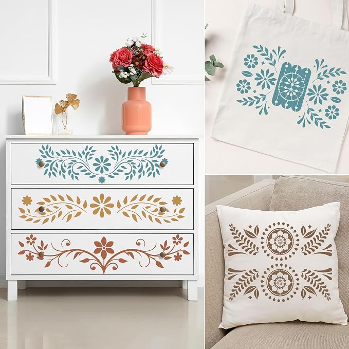Keluna Border Stencils for Painting - Image 6