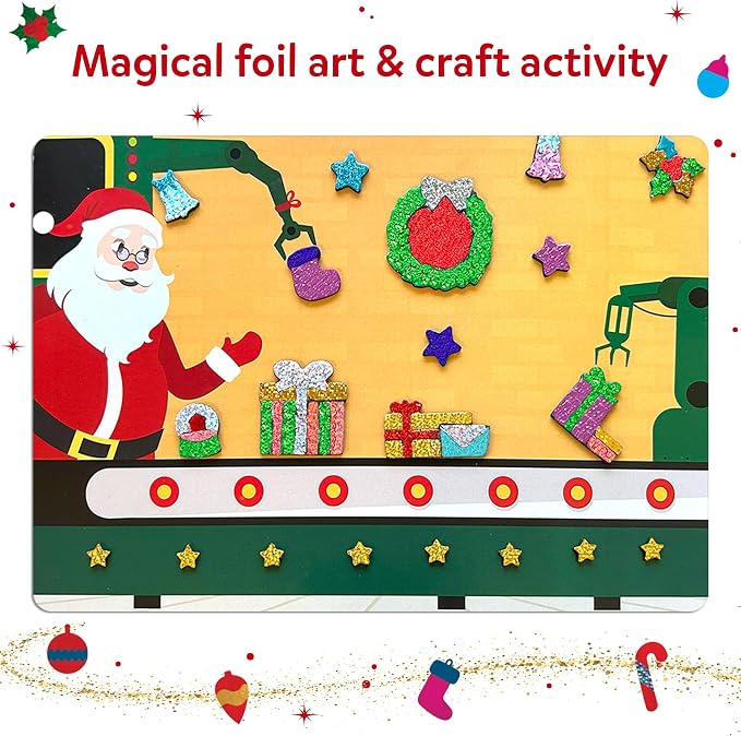 Skillmatics Foil Fun – Christmas Magic, Mess-Free Holiday Art & Craft Kit | DIY - Image 3