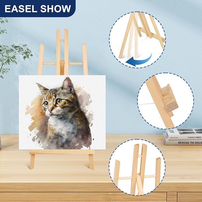 ESRICH 10pcs 17 Inch Tabletop Easels, Easel Stand - Image 3