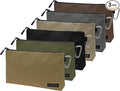 COREFLEX Premium Tool Pouch Zipper Bag, Small Tool Bag, Multipurpose Storage pouch, Heavy duty Flat Bottom Tool bag with YKK Zipper (6 pack Large 12inch)