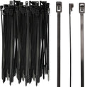 250-Count Reusable 8-inch UV Resistant Nylon Cable Zip Ties, Black