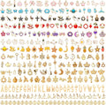 SANNIX 350Pcs Charms for Jewelry Making by SANNIX