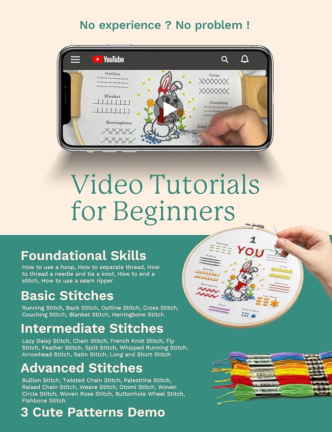 Bradove Beginner Embroidery Kit - Image 2