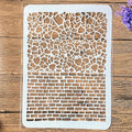 TIAMECH A4 Reusable Stone Brick Stencil by TIAMECH
