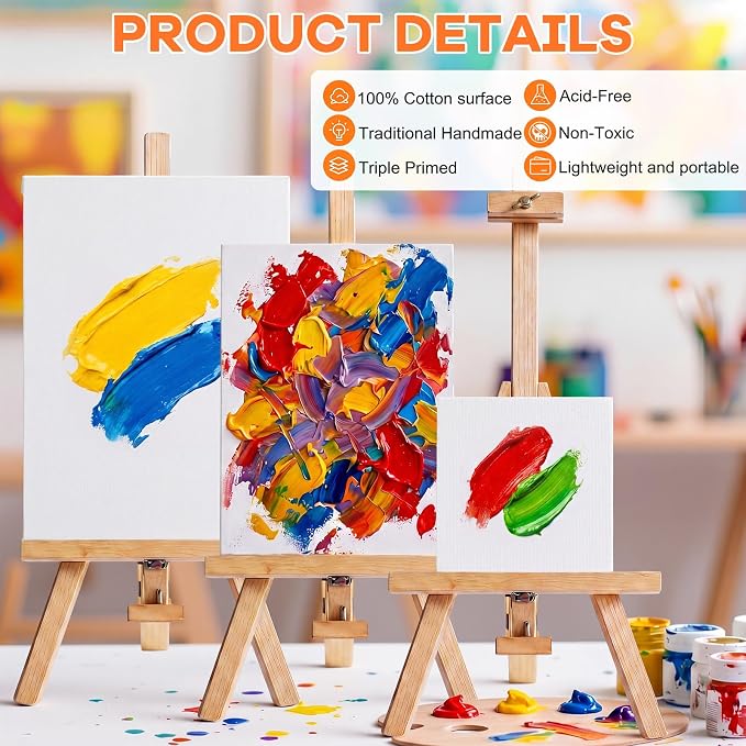 Moinchore 100 Pcs Mini Canvases - Image 4