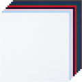 8 PCS Cross Stitch Aida Fabric 14 Count, 8 Colors 9.8 by 9.8 Inch, Classic by MYFAMIREA