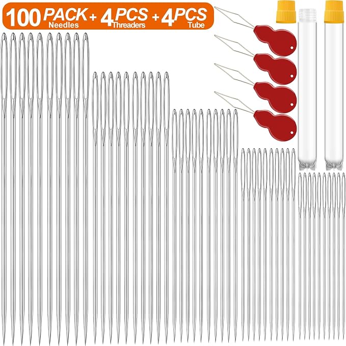100 Pack Premium Large Eye Needles - Image 3