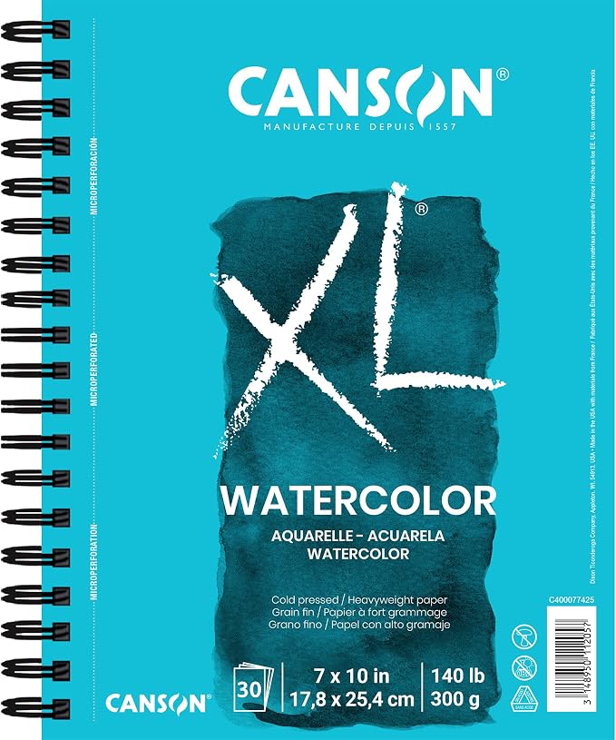 Canson XL Series Mixed Media and Watercolor Paper Pads, 9x12 in 60 Sheets and - Image 5