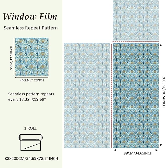3D Vintage Stained Glass Window Film - Image 2