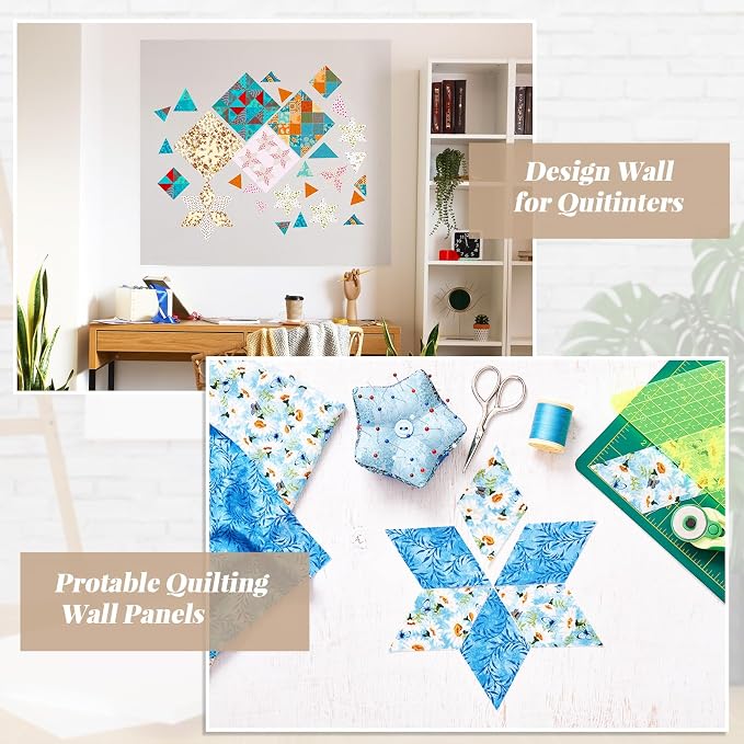 Buryeah 1 Pcs Quilt Design Wall Fabrics 72 in x 60 in - Image 5