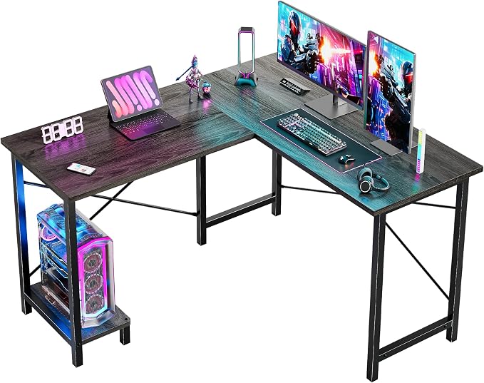 DUMOS 50-Inch Reversible L Shaped Desk by DumosLifestyle