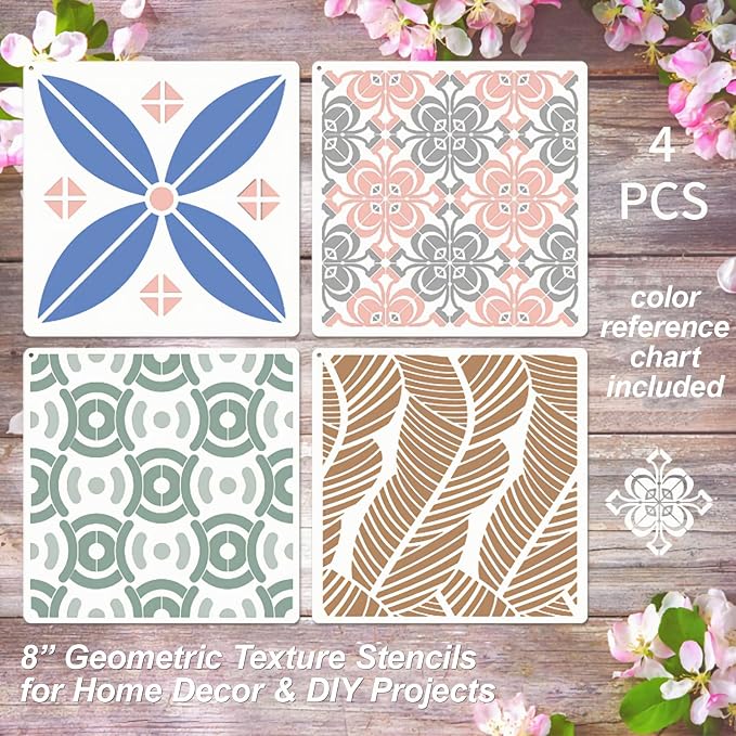 Wall Stencils for Painting Large Pattern, Exquisite Geometric Designs for Wall - Image 6