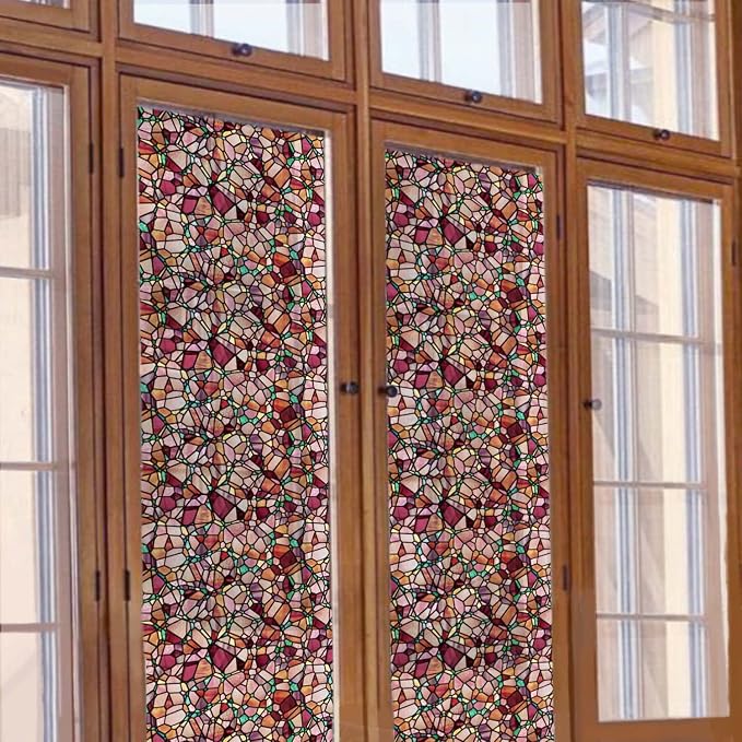 funlife Original Hand-Drawn Stained Glass Window Film, Reusable Double-Sided - Image 7