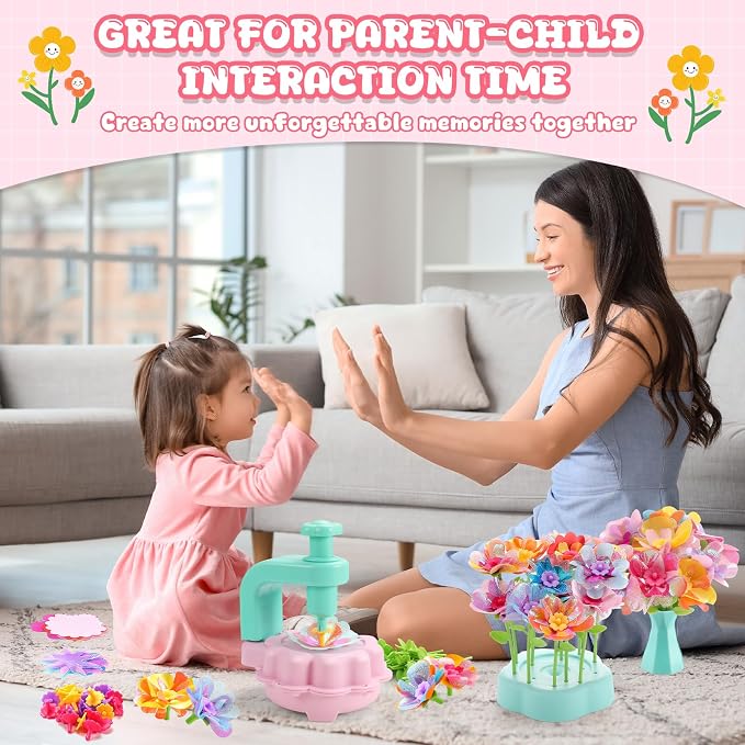 DIY Flower Bouquets Toys for Girls, Arts & Crafts Birthday Gift for Kids Ages - Image 4