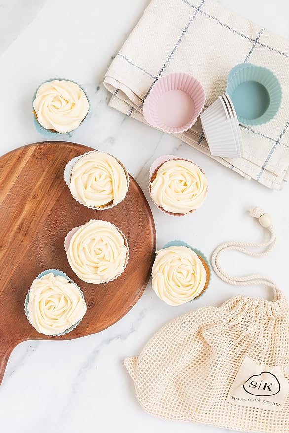 The Silicone Kitchen Reusable Silicone Baking Cups Silicone Muffin Liners - Image 9