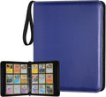 GERMUN 3 Ring 9 Pocket Zipper Card Binder, 720 Double Sided Standard PU Trading by GERMUN