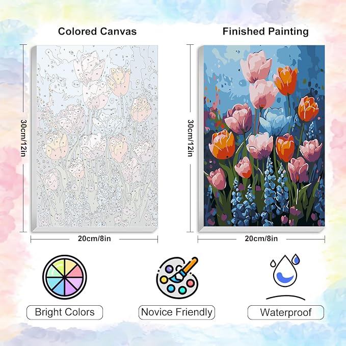 Yezavesu Framed Paint by Numbers Kit - Image 3