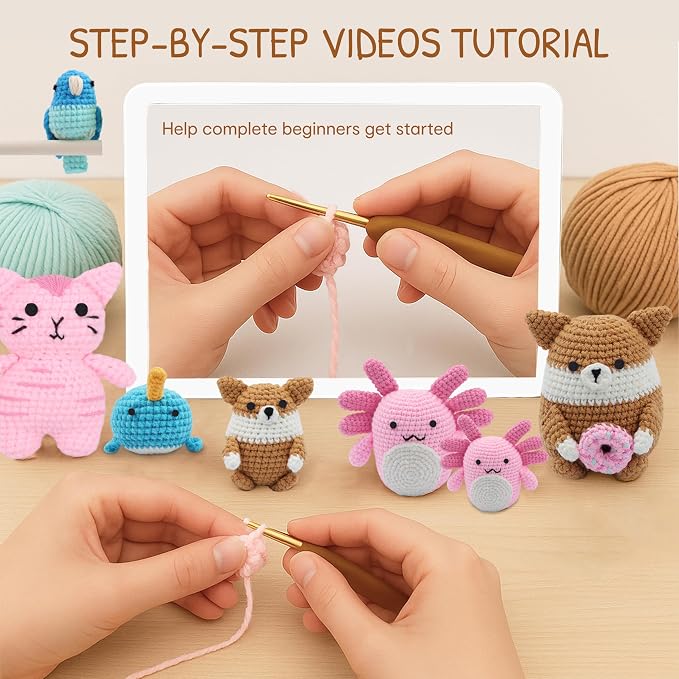 HOUSE CREATIVITY Cat Crochet Kit - Image 3