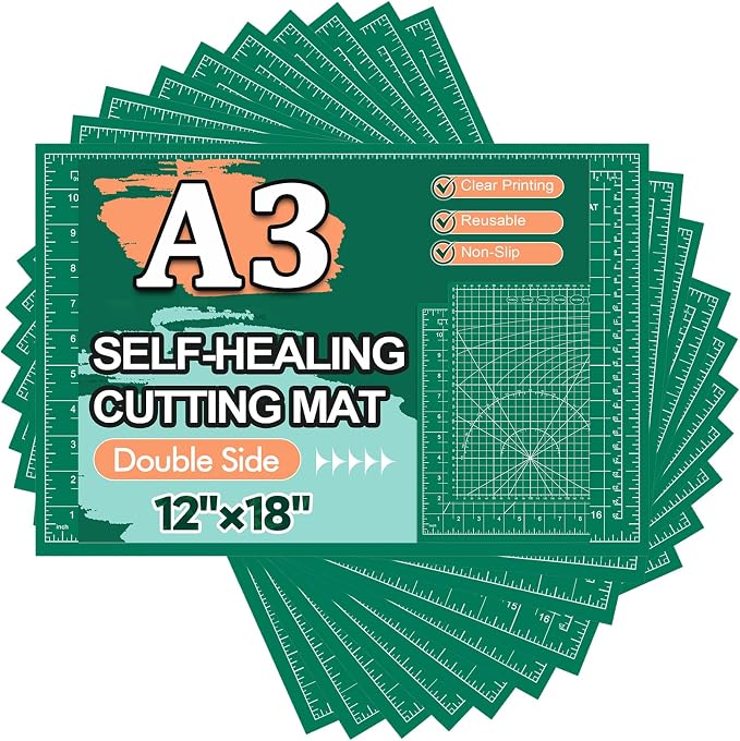 10 Pcs Self Healing Cutting Mat Bulk, A3 Sewing Boards by Gomedi
