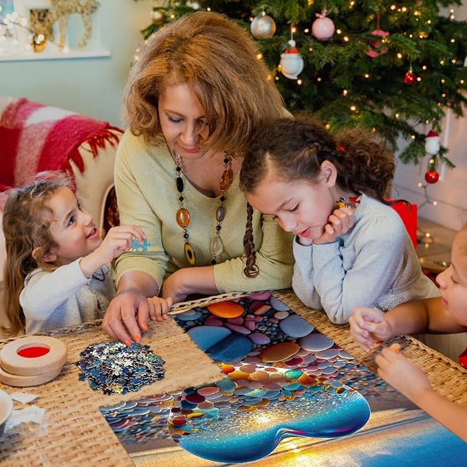 Jigsaw Puzzles for Adults 1000 Pieces, Love Pebbles Beach Puzzle, Impossible - Image 6