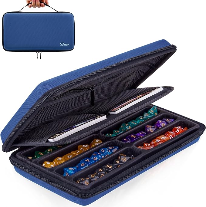 SIQUK Dice Case DND Dice Box Dice Storage Case Dice Organizer Holder by SIQUK