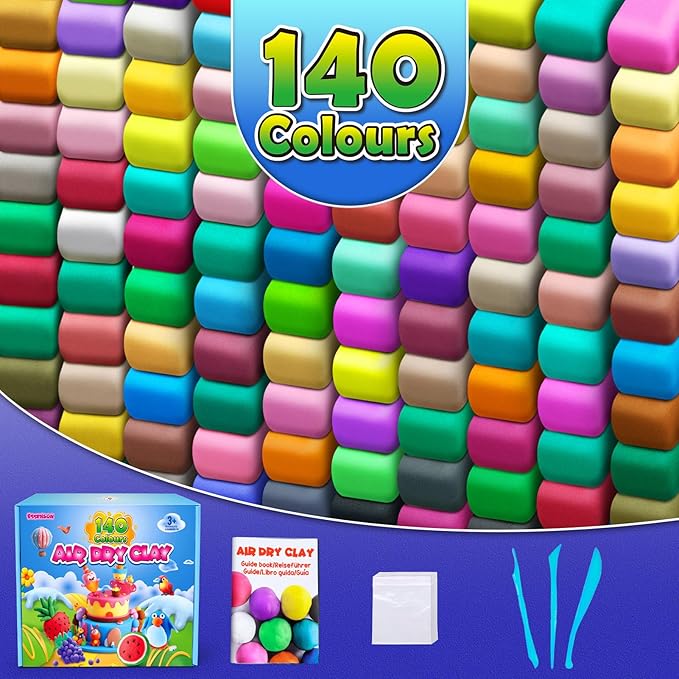 ESSENSON Air Dry Clay, 140 Colors, Modeling Clay - Image 2